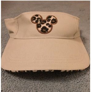 Cheetah print Mickey Mouse visor
